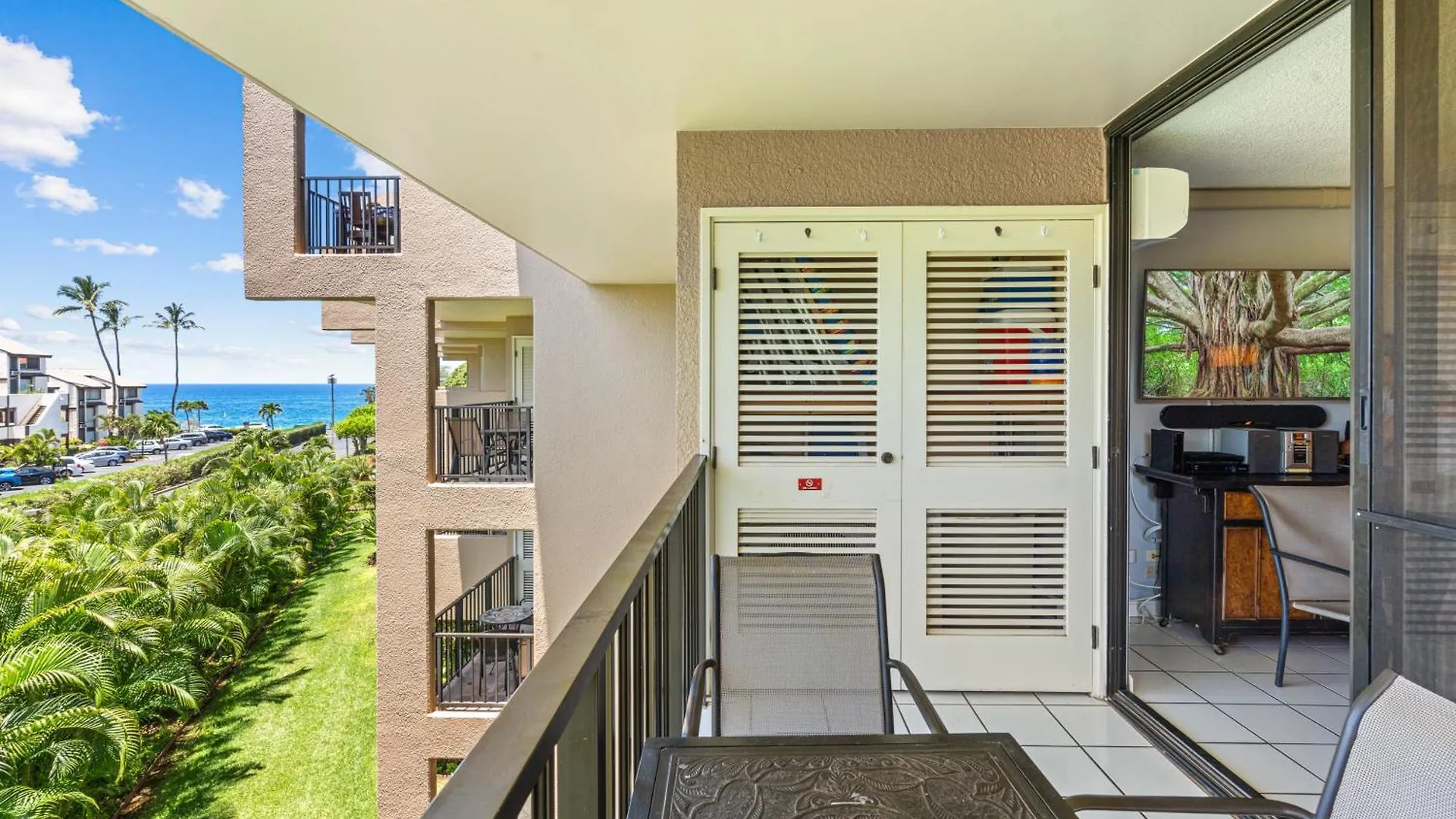 Rear Ocean View 2 Bedroom Single Level Condo At Kamaole Sands 9-305 Wailea