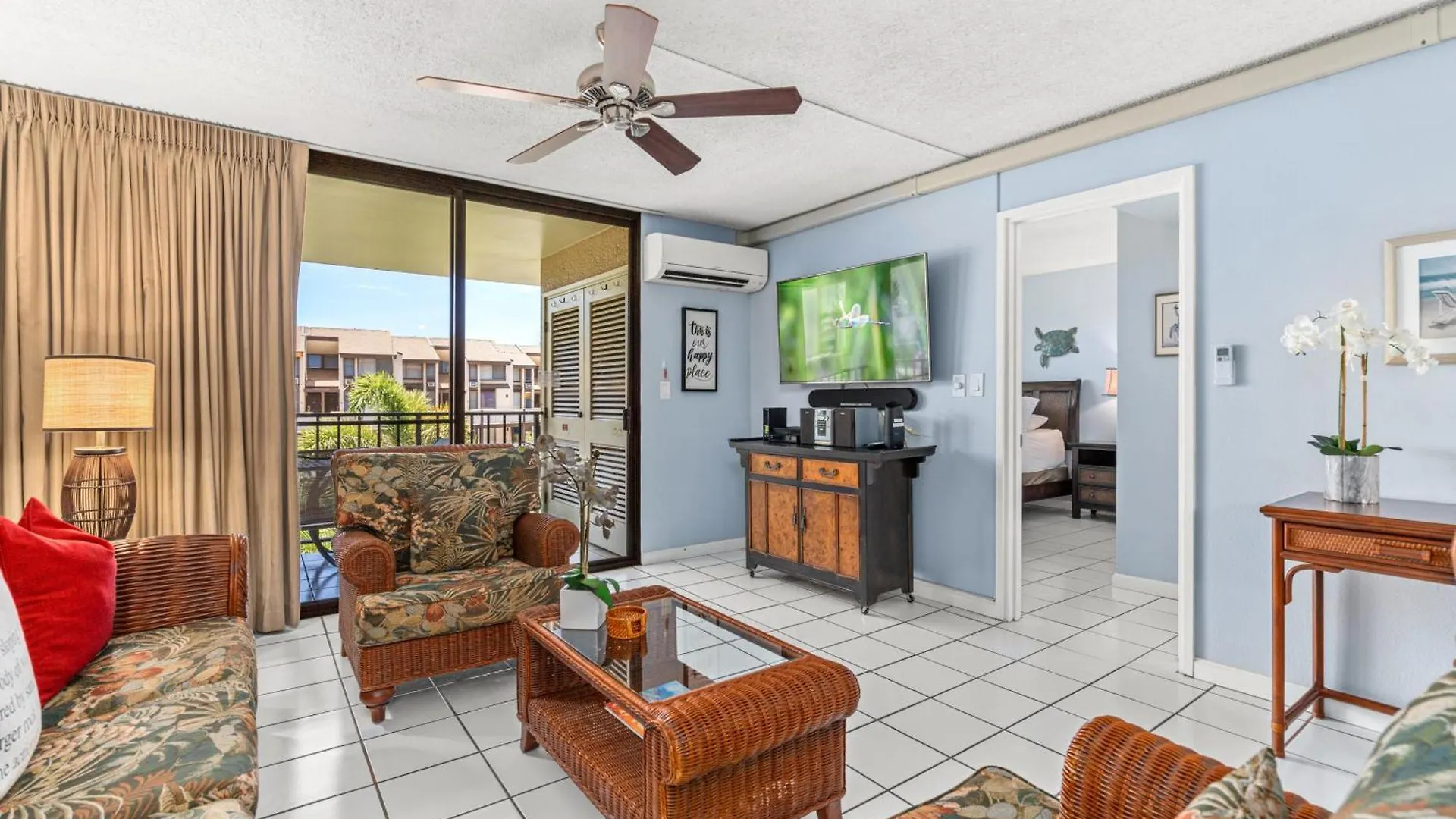 Rear Ocean View 2 Bedroom Single Level Condo At Kamaole Sands 9-305 Wailea  Apartment