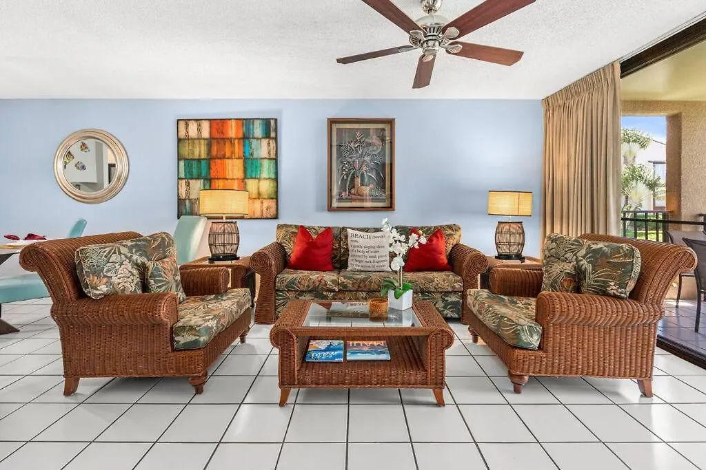 Rear Ocean View 2 Bedroom Single Level Condo At Kamaole Sands 9-305 Wailea  Apartment
